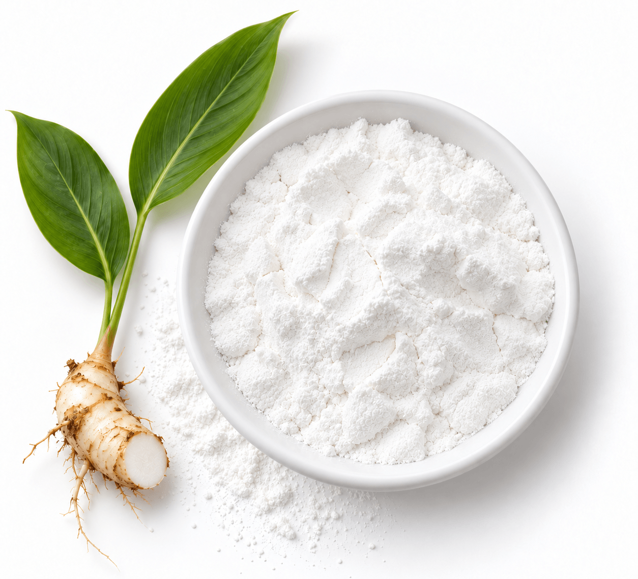 Arrowroot složka prirodniho deodorantu