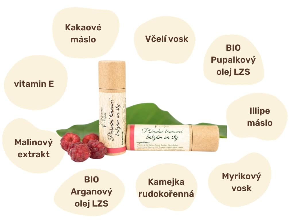 Přírodní tónovací balzám na rty