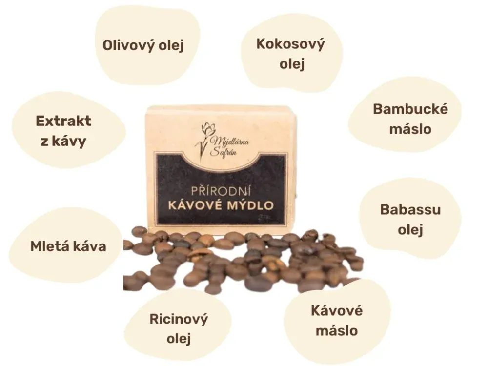 Přírodní kávové mýdlo