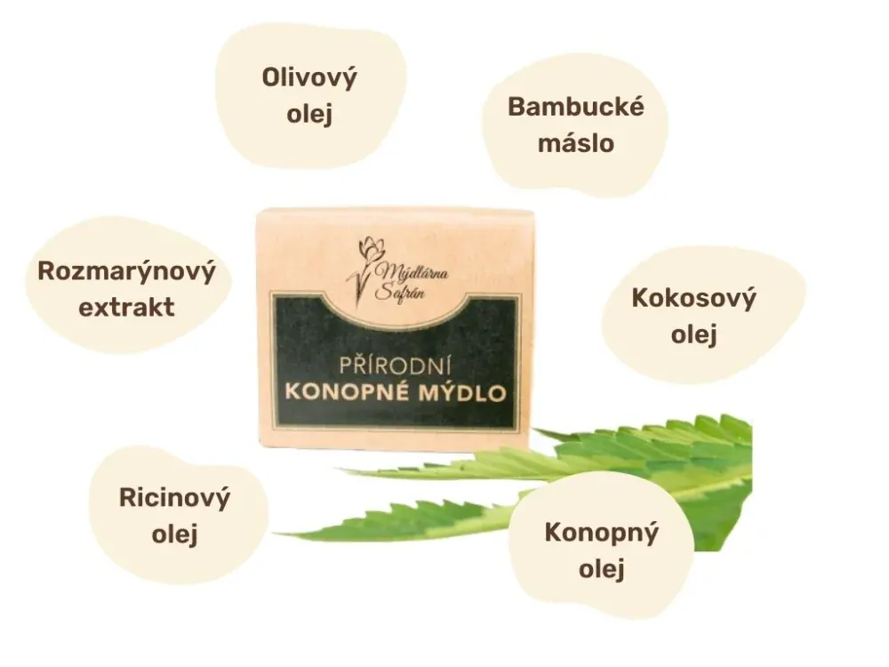Přírodní konopné mýdlo