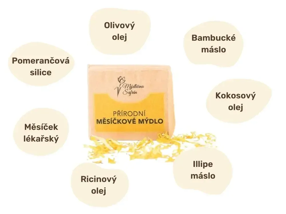 Přírodní měsíčkové mýdlo