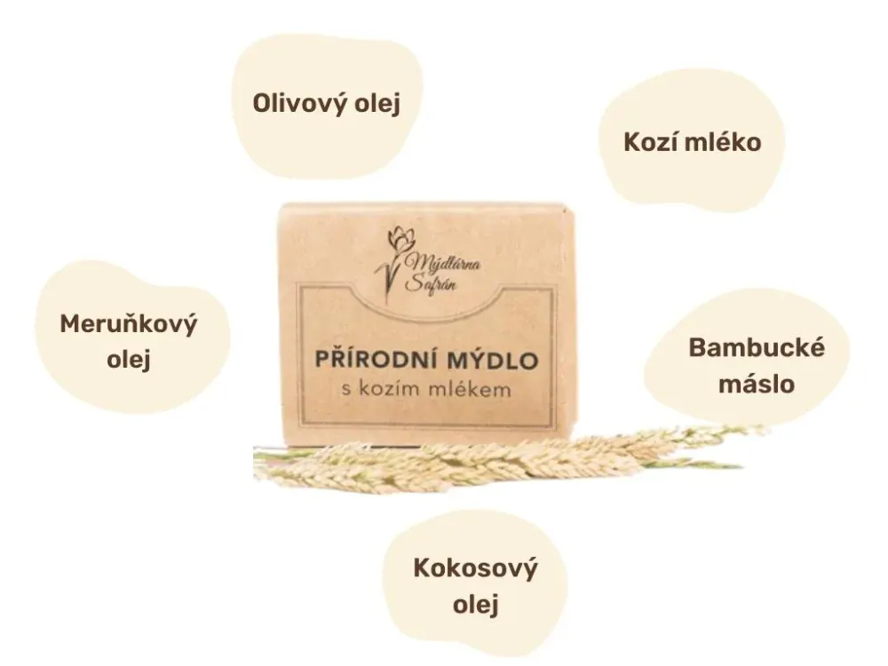Přírodní mýdlo s kozím mlékem