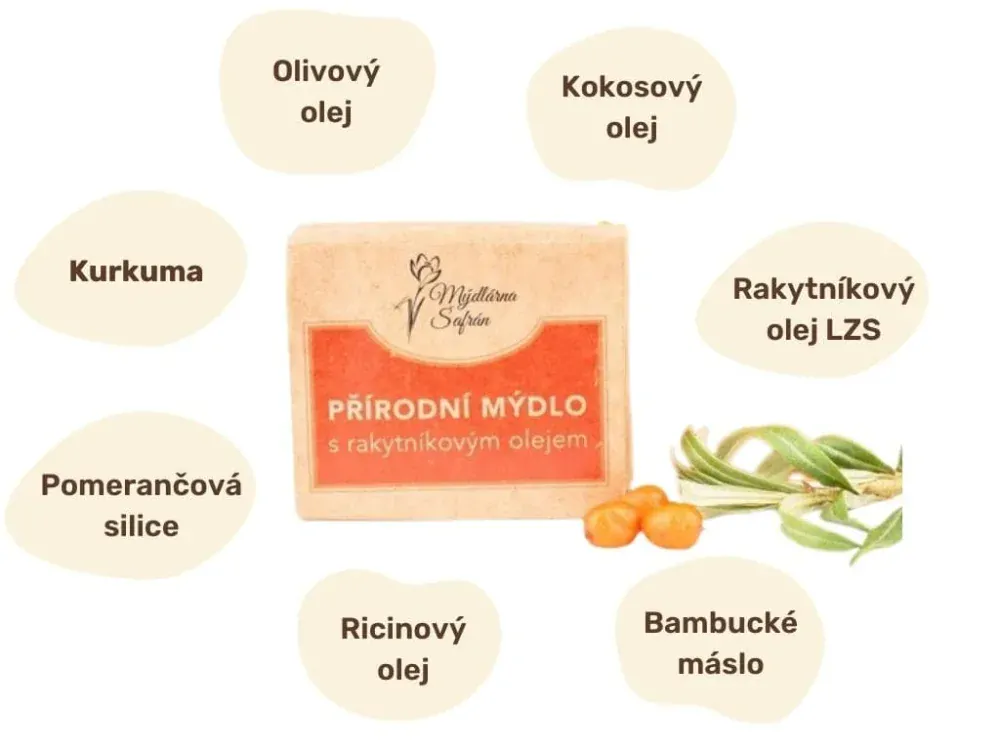 Přírodní mýdlo s rakytníkovým olejem