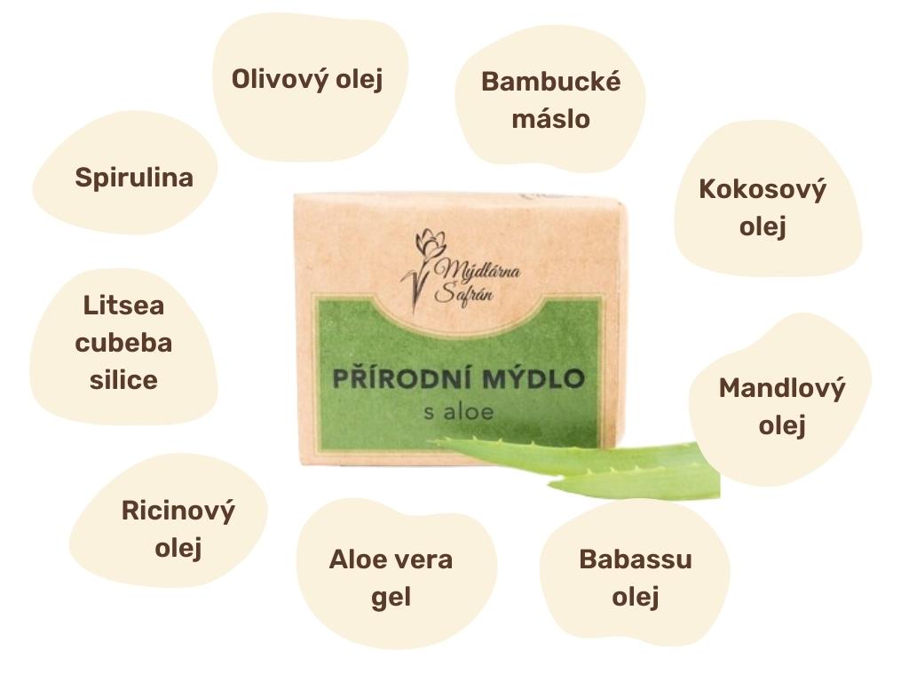 Přírodní mýdlo s aloe vera a litsea cubeba