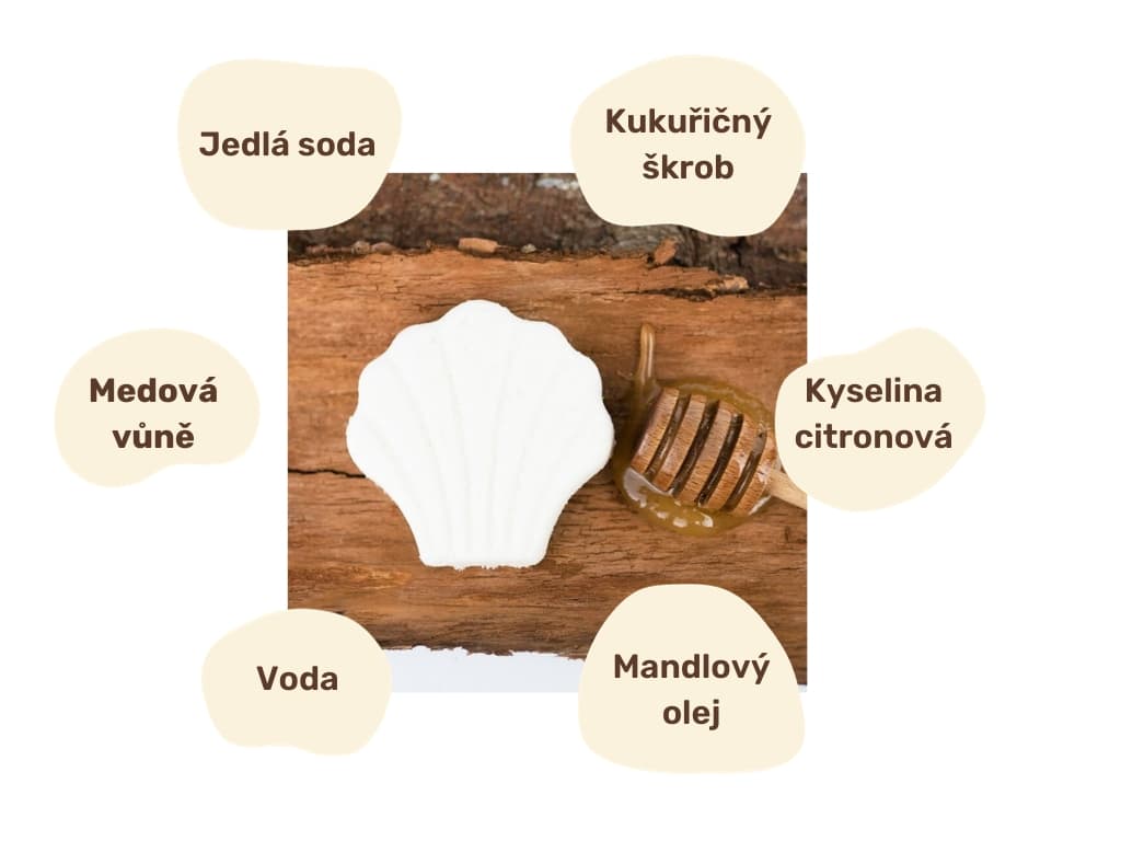 Medová šumivka do koupele