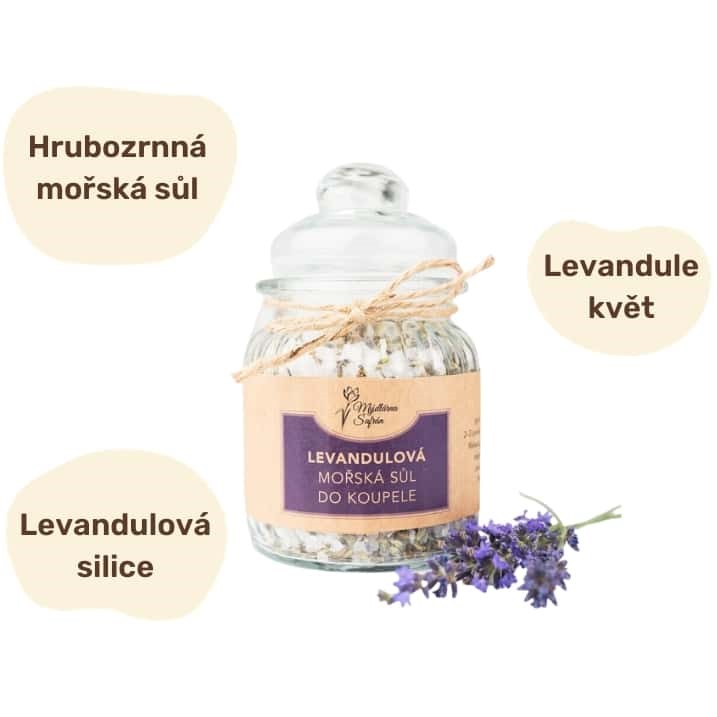 Mořská sůl do koupele levandulová 300 g