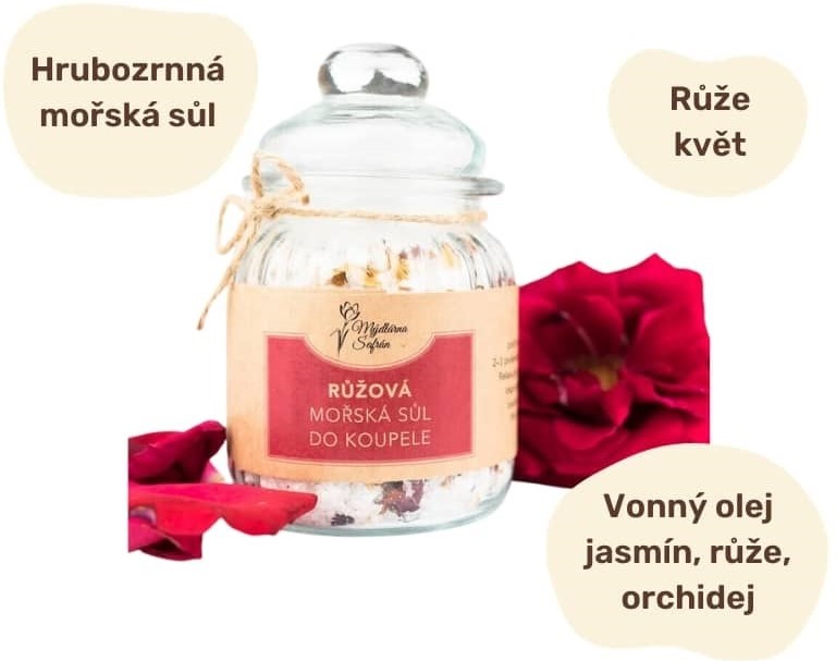 Mořská sůl do koupele růžová 300 g
