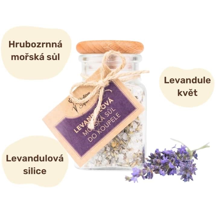 Mořská sůl do koupele levandulová 150 g