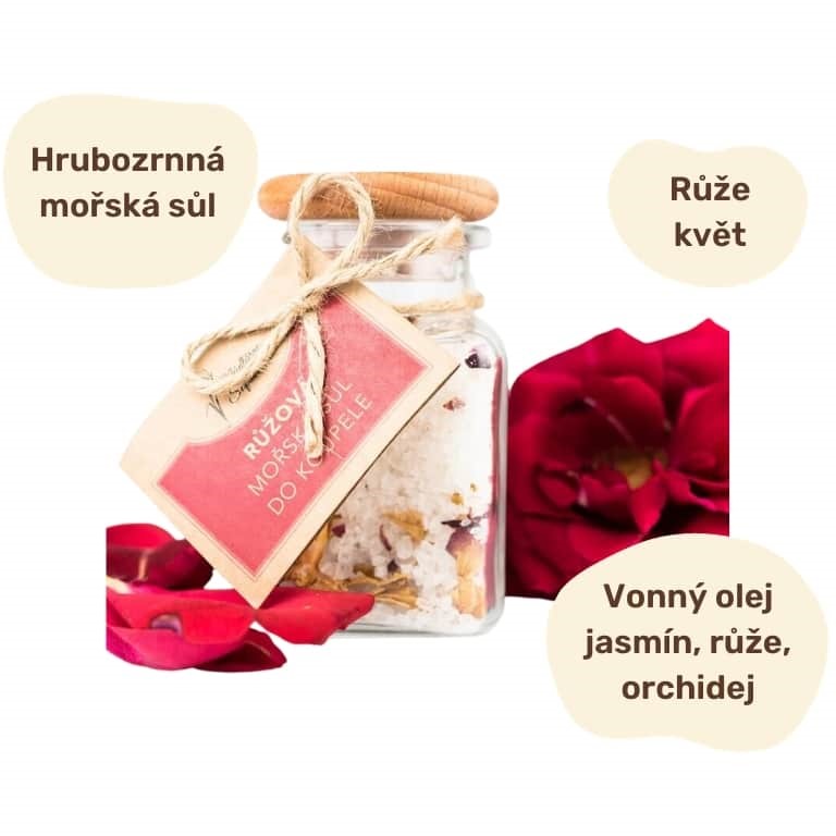 Mořská sůl do koupele růžová 150 g