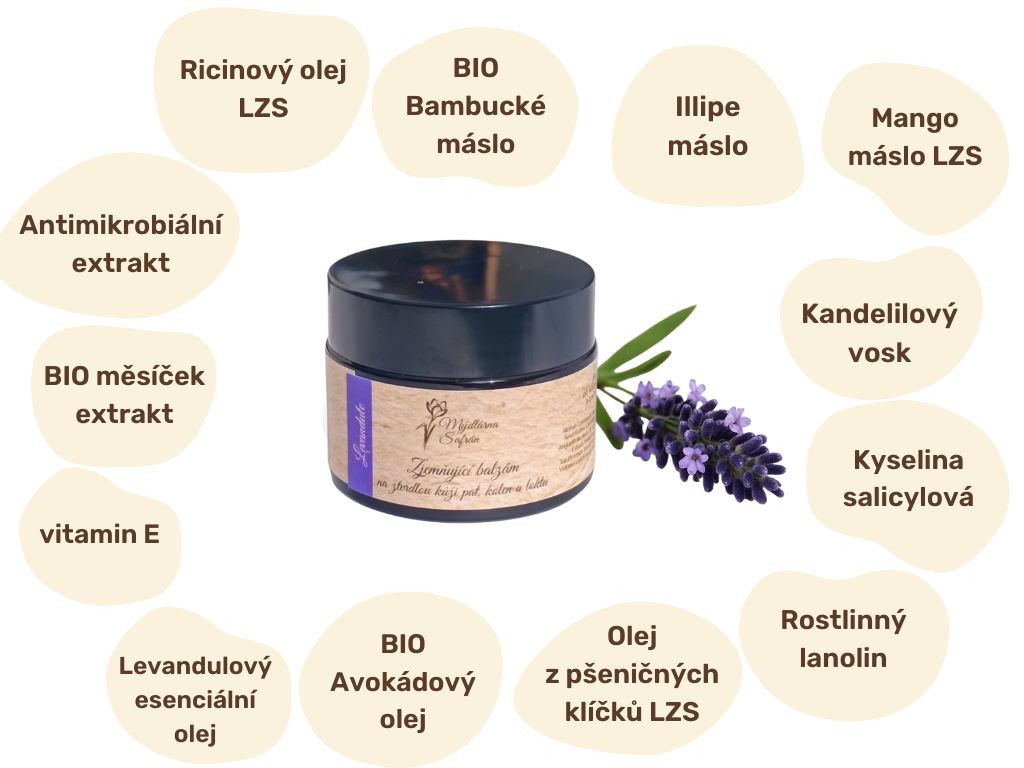 Levandulový zjemňující balzám na ztvrdlou kůži 90 g + 90 g balení