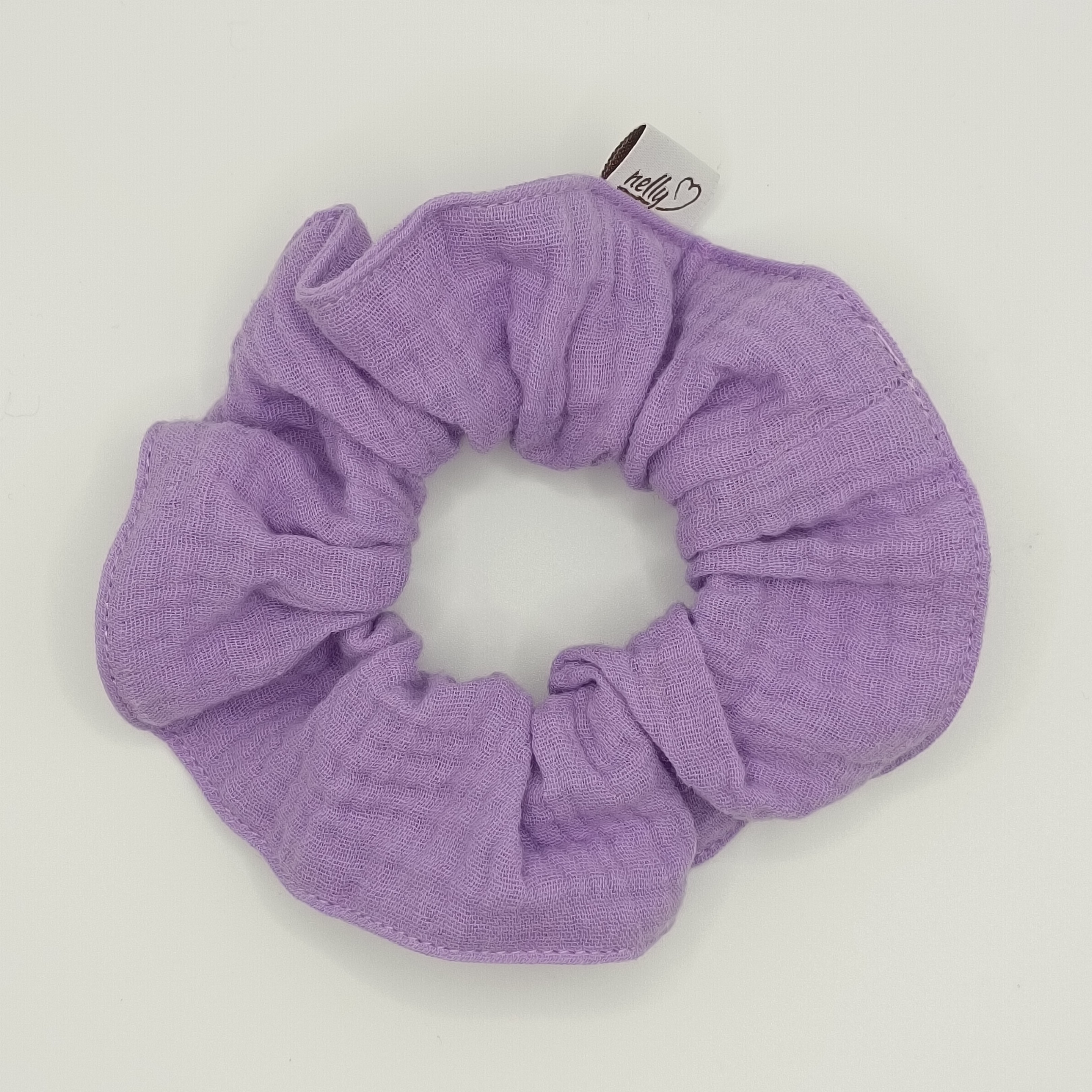 Mušelínová scrunchie gumička