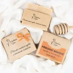 Přírodní medové mýdlo s humánním hedvábím 