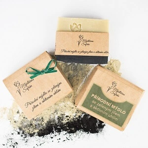 Přírodní mýdlo se zeleným jílem a aktivním uhlím 