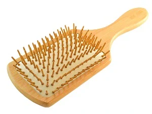 Kartáč na vlasy z bambusového dřeva 25cm