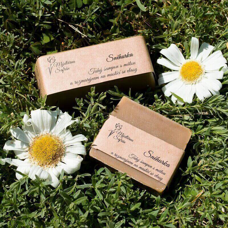 Tuhý šampon s mátou a rozmarýnem Sněhurka