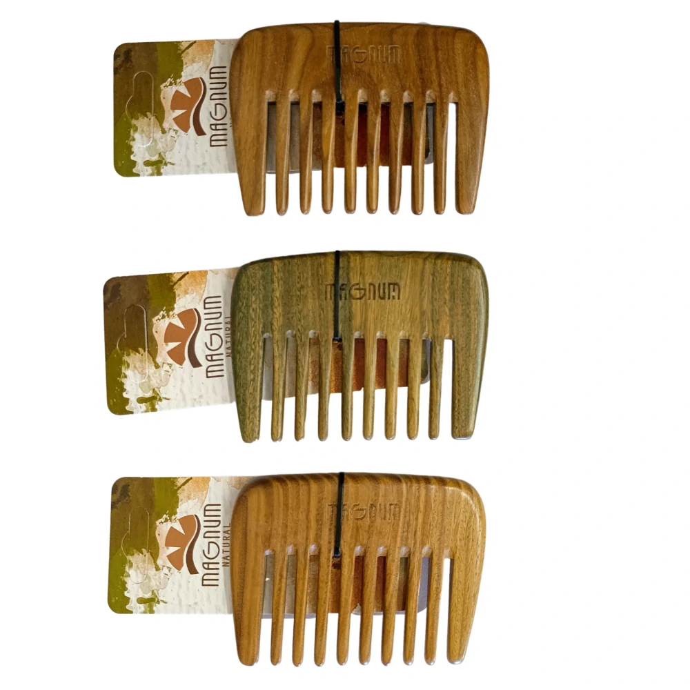 Hřeben z guajakového dřeva se širokými zuby