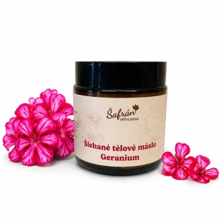 Šlehané tělové máslo Geranium